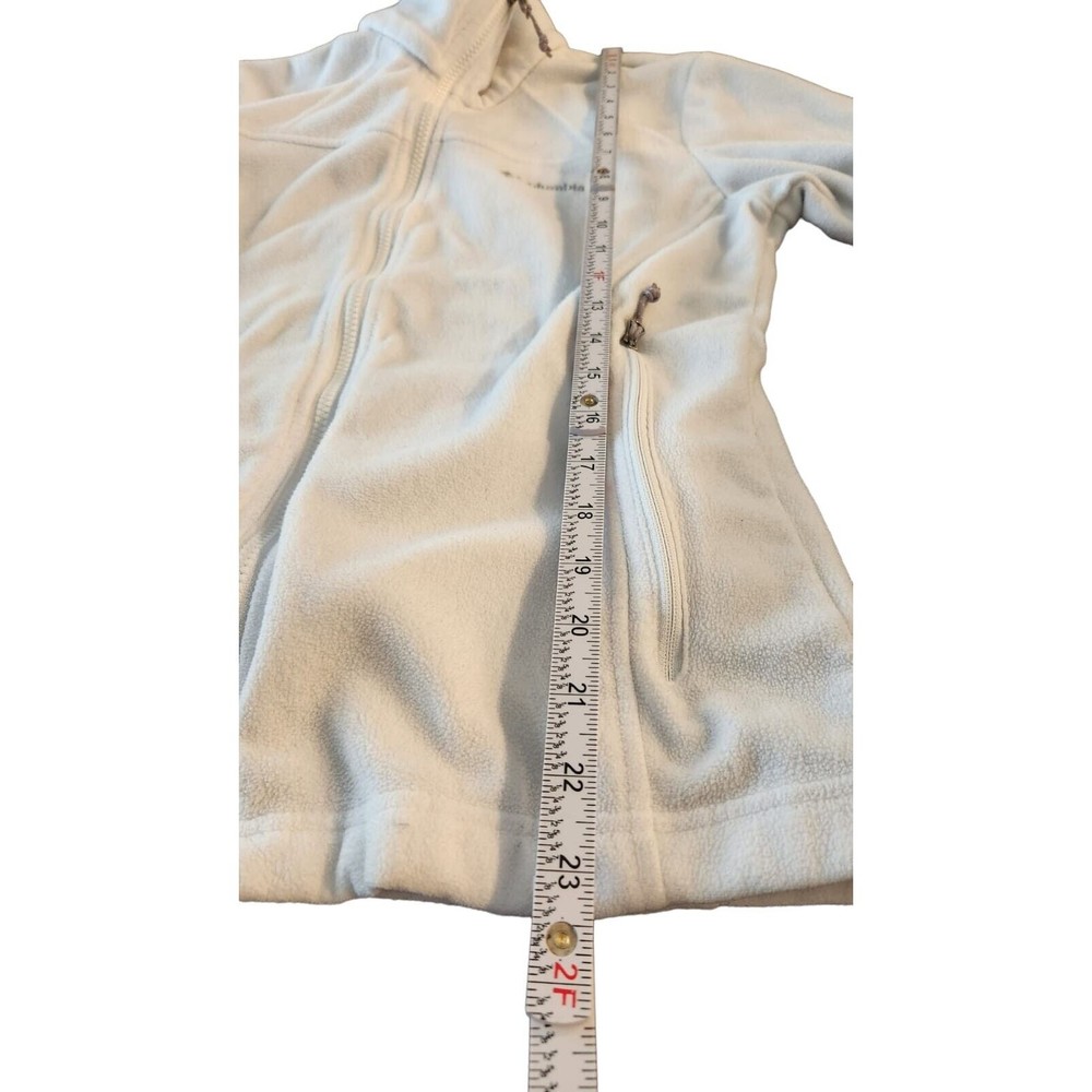Columbia Sportswear Company Women's White Fleece Full Zip Jacket Size Small - Picture 3 of 8